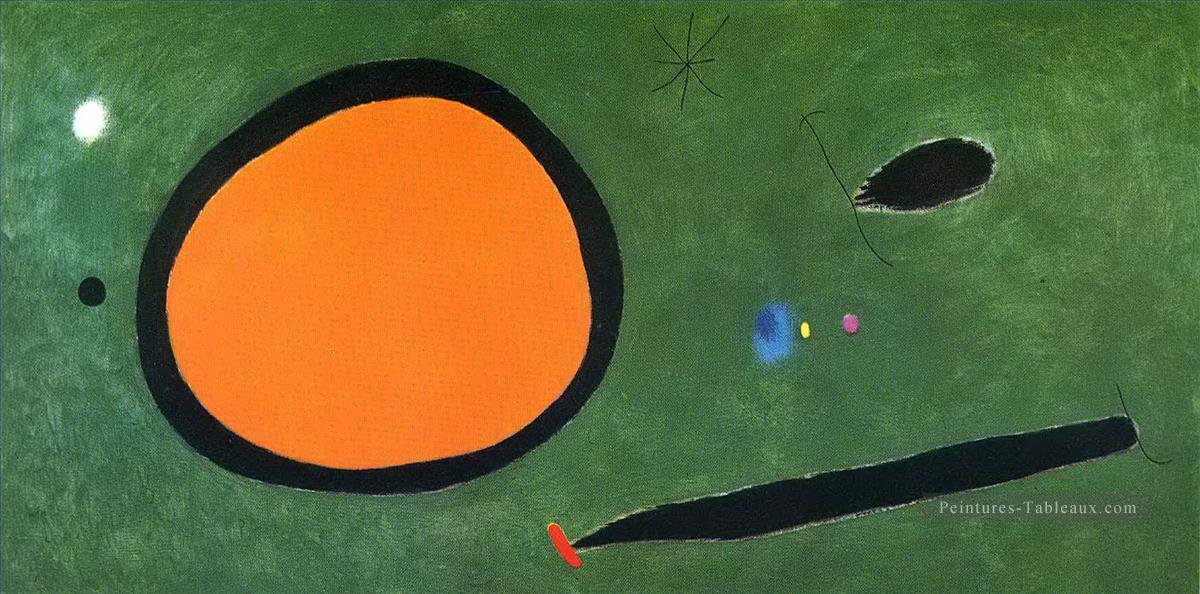 Vol d’oiseau au clair de lune Joan Miro Peintures à l'huile
